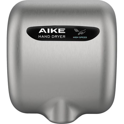 Sèche-Mains avec Filtre HEPA, Commercial Grande Vitesse, Air Chaud Auto, Boîtier Acier INOX AC220V-240V, AK2800BH (1/5)