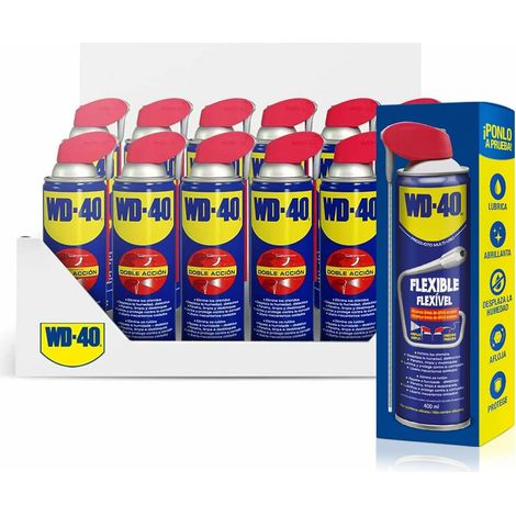 WD-40 Producto Multi-Uso Doble Acción - Spray 500ml PACK 12 unidades + WD40 Flexible GRATIS (1/4)