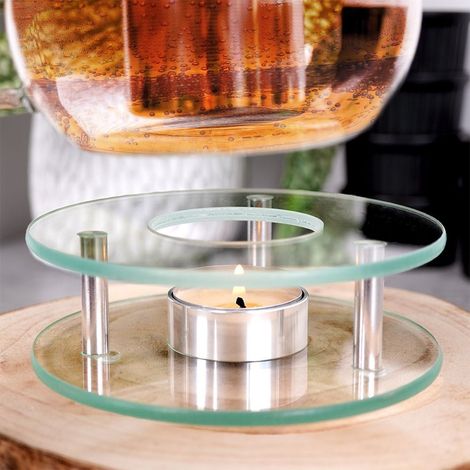 Stövchen rund 12 cm Glas