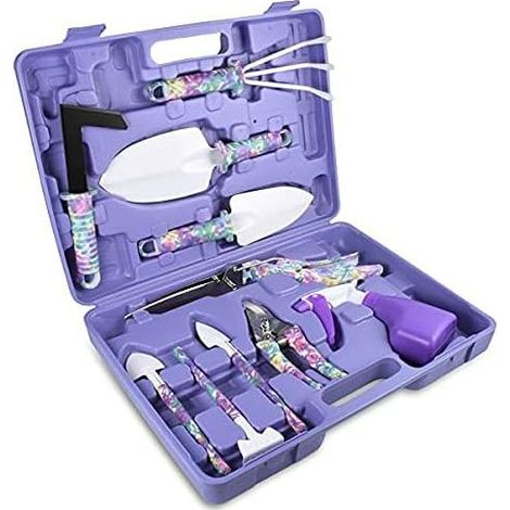 Outils de Jardinage,10 pièces Ensemble d'outils de Jardinage, kit de Jardinage avec étui de Transport, Cadeau pour Les Amoureux du Jardinage (1/5)
