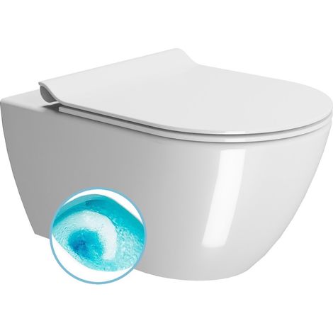 WC suspendu PURA, Swirlflush, 36x55cm, blanc ExtraGlaze (1/4)