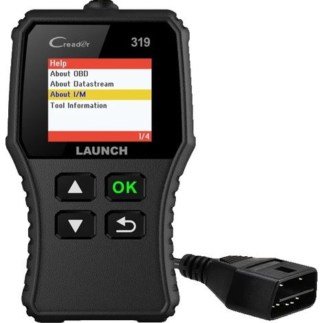 Scanner OBD2, lettura e cancellazione codici di errore (DTC), monitoraggio dati in tempo reale, nero (1/5)