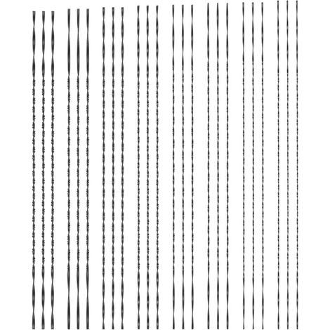 Lot de 10 lames de scie à chantourner avec dents en spirale pour métal, bois, plastique, sciage, coupe du bois, fabrication de bijoux, travail des métaux, artisanat, 130 mm (1, 2, 4, 5, 6) (1/4)