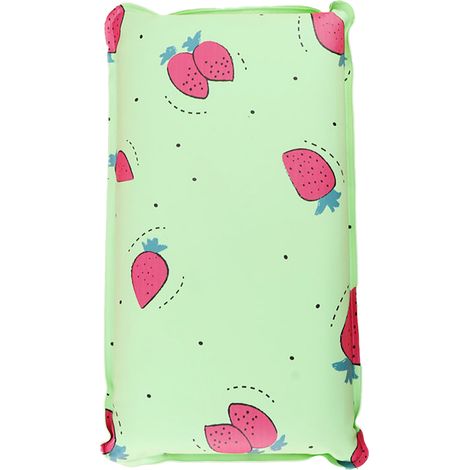 Oreiller rafraîchissant, doux et lavable, à motif fraise, idéal pour l'été, pour enfants et étudiants. Idéal pour les enfants et les étudiants. Motif cœur et fraise. (1/5)