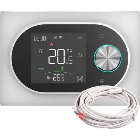 Termostato Smart WiFi Beca BAC-9000ALWE Fan Coil con Sonda Expert4house Edition  Bianco (1/5)