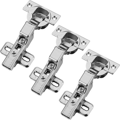 BLUM Topfband 110° mit Schließautomatik inkl. Montageplatte 173L6100, Mittelanschlag 71B3650, 3er Set (1/5)