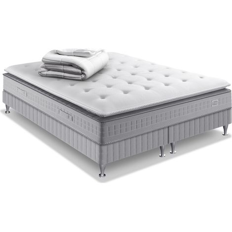 Ens EXTENSION 160x200 matelas H29 ressort ensachés, ferme, 2 sommiers,COUETTE (1/5)