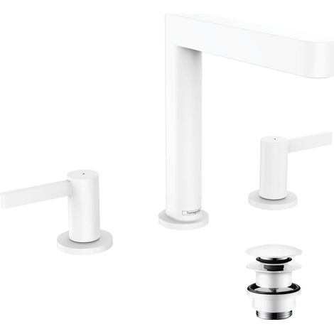 hansgrohe Finoris Mezclador de lavabo de 3 agujeros 160 con (1/5)