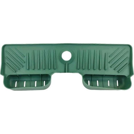Tapis absorbant pour robinet de cuisine, protection anti-éclaboussures en silicone vert - (1/5)