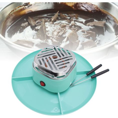 Juego de fondue eléctrica con 4 placas extraíbles, 220 V, ABS y acero inoxidable, 749 g, 8 accesorios (1/5)