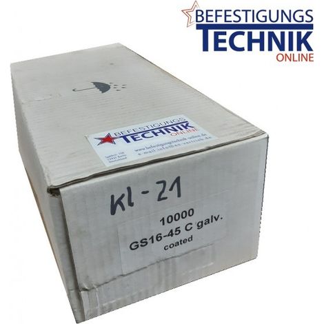 Prebena GX Klammern 44mm verzinkt Paslode S16 ZH-44 IM200/50 S200-S16 4200 S-16 8,4M KL-21 Pr"-"EN12541