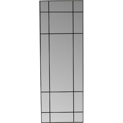 Miroir Mural Déco "Lake" 180cm Noir (1/5)