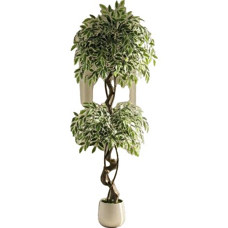 Ficus artificial, aspecto realista, fácil mantenimiento, 150 cm. (1/2)