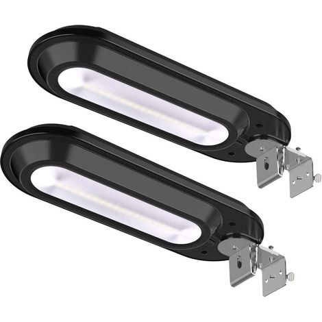 Lampadaire Solaire 18 LED, Lampe Solaire extérieure 180° Grand Angle reglable avec détecteur de mouvement 600LM IP65 Etanche Projecteur Solaire lumières jardin chemin lumières escaliers (1/5)