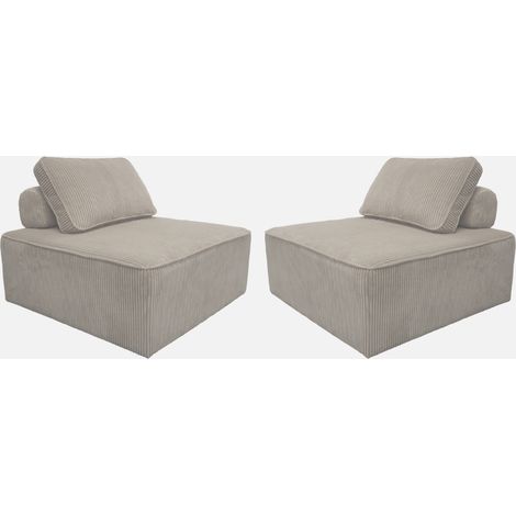 Sofá modular de pana, 2 plazas