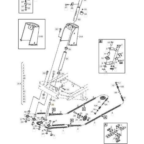 PIANTONE STERZO INFERIORE ORIGINALE STIGA - 1137-0120-02