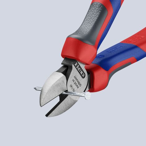 KNIPEX 70 02 160 SB Tronchese laterale con manici comfort atramentata nera 160 mm (1/6)