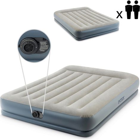 Materasso Gonfiabile Gonfiabile 203x152 cm con Pompa Doppia Intex 64118ND