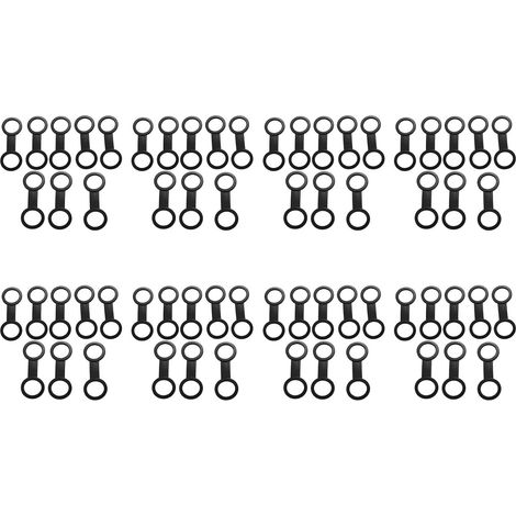 64 PièCes PlongéE sous-Marine PlongéE PlongéE sous-Marine Silicone Plongeur Masque Sangle Gardien Titulaire Clips de Retenue Attache Vitesse PièCe de Rechange Accessoires Noir (1/5)
