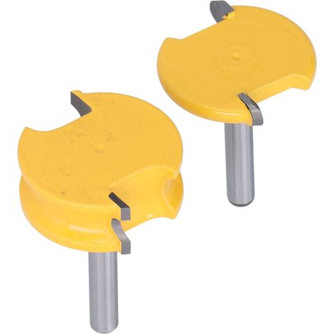 2 Arc T Metall-Fräser, Set mit 2 Holzbearbeitungswerkzeugen, 1/4-Zoll-Profilfräser, Holzbearbeitungs-Frässet (1/5)