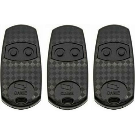 Lot de 3 télécommandes CAME TOP432EV 433,92 MHz – 2 boutons – Compatibles avec les récepteurs CAME – Dimensions : 68 x 12 x 32 mm (1/3)