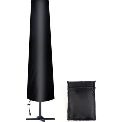 Schutzhülle für Sonnenschirm 190x30x50 cm, aus 210D Oxford-Stoff mit Aufbewahrungstasche, wetterbeständig. (1/4)
