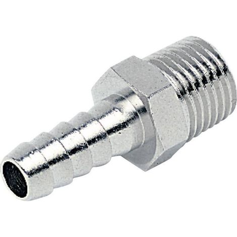 Raccord pour compresseur 30405 – Filetage extérieur 1/4" – Ø tenon 7 mm – 1 pièce – ICH (1/3)