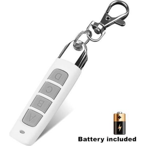 Télécommande Sans Fil - 433 Mhz - 4 Canaux - Pour Porte De Garage - 1 Pièce (1/4)