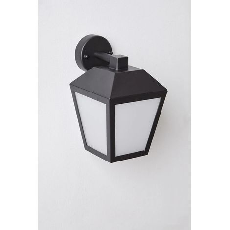 ORION91oficial® - Lámpara de pared LED para exterior, 360lm, 8W Luz Cálida 3000K , Aluminio Color Negro, IP44 - spaziOrion91