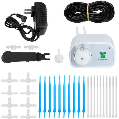 Programmeur d'arrosage intelligent WiFi Bluetooth Système d'irrigation automatique pour 8 pots avec tuyau 5m et goutteurs ABS (1/5)