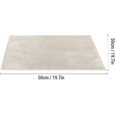 Tapis de protection contre les flammes Tapis de grill Tapis de foyer Ignifuge pour barbecue, poêle à bois, camping 5050cm (1/5)