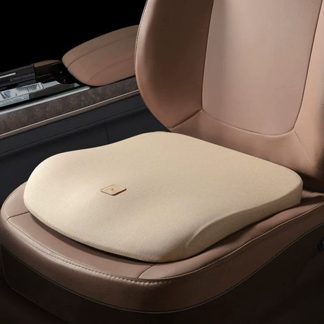 Coussin de voiture en mousse à mémoire de forme, coussin de chaise de bureau, de tabouret d'étudiant, épais, rehausseur de fesses d'été (1/4)