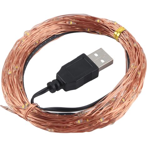 USB-betriebene LED-Lichterketten, Lichterketten für Partys, Hochzeiten, Feste, Schlafzimmer, Tischdekoration. (1/5)