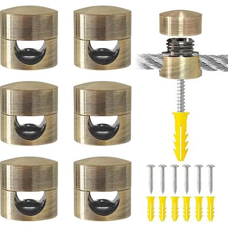 Aluminum Cable Anchor Clips Desktop Cable Wire Storage Clips Metal Wire Holder Charger Cord Holder Wire Storage Table (1/5)