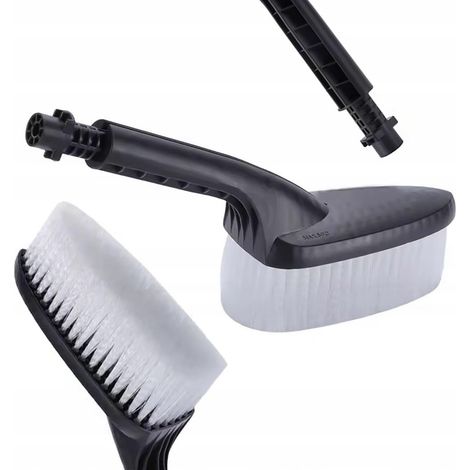 Spazzola di lavaggio a setole morbide – Attacco rapido, design ergonomico  per carrozzeria, finestrini, cerchioni  Compatibile con idropulitrici Kärcher K2–K7