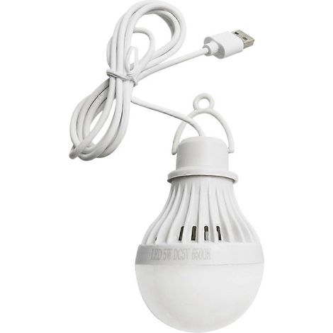 Mini lampe de camping portable, mini ampoule LED 5V, éclairage de tente de nuit, lampe de pêche, lampe de lecture d'urgence pour le vélo, longueur 1,2 m.