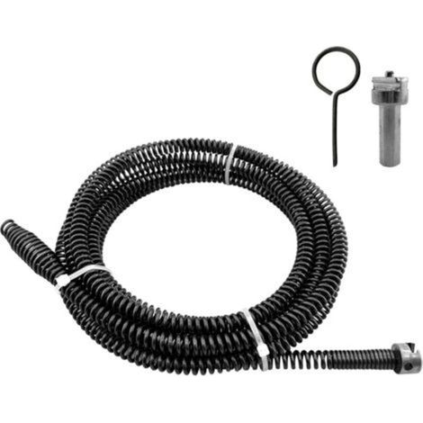 Furet Deboucheur Canalisation 2m, ø10mm, En Spirale, Avec Adaptateurs éLectriques, Arbre De Nettoyage de Canalisations Multifonction (1/5)