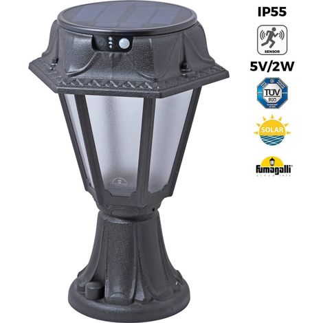 Farol De Pie Solar "MINILOT/ROSETTA" Con Sensor PIR - 4000K