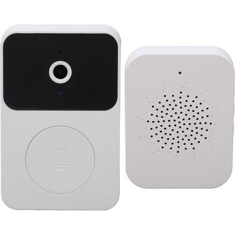 Sonnette vidéo sans fil avec vision nocturne infrarouge, appels vidéo et voix, connexion Wi-Fi 2,4 GHz pour la maison et le bureau (1/5)