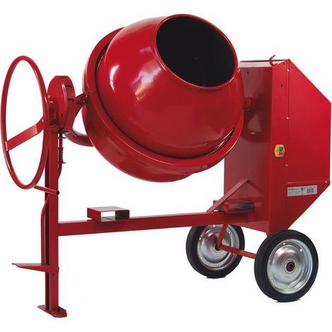 -CAHERSA- Hormigonera Eléctrica ALTRAD ELEC. 320L, 2HP, ROJO (1/2)