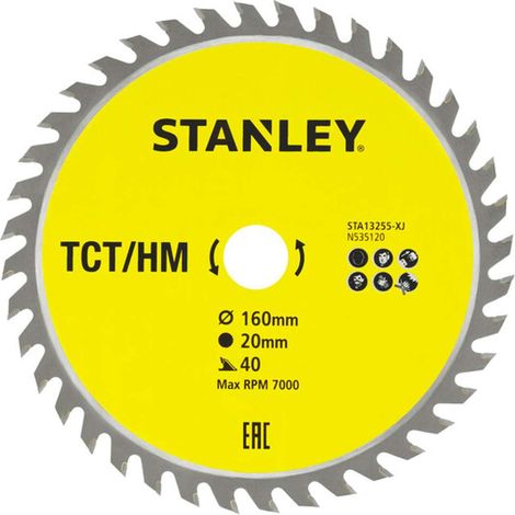 Feuille TCT. Ø 160x20 mm. 40 dents positives ATB (1/2)