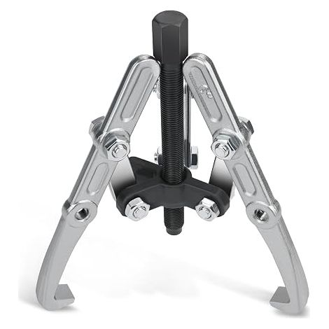 Extracteur de roulement universel à 3 bras, 50-300 mm, réglable à 2 bras, extracteur de roue dentée, extracteur de roulement parallèle, en acier, pour rotors, roulements de roue de voiture (1/5)