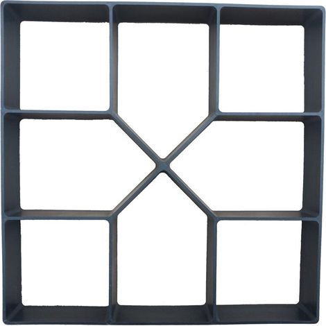 Moule à Pavage Plastique 40 x 40 cm pour Garden Terrasse Allée Patio Jardin Trottoirs Chemin de Pavage en Ciment Béton Moule à Pavé Réutilisable Moule de Coffrage Bricolage