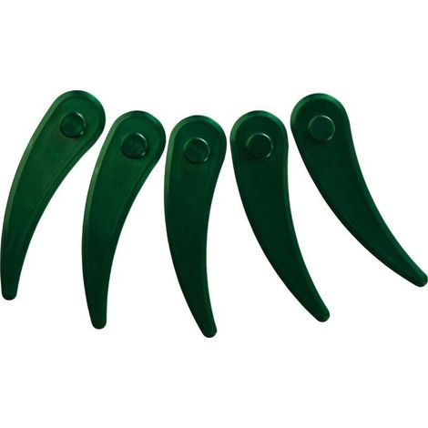 Lot de 5 Lames de Tondeuse Compatibles Bosch Accessoire Coupe Vert (1/4)