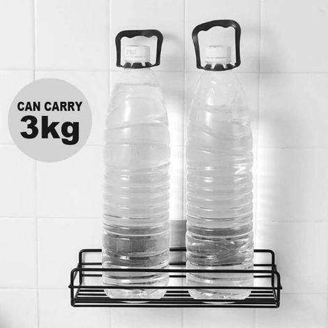 Etagere Murale Salle De Bain - Sans Perçage - Support Adhesif Renforcé - Pour Douche Cuisine - 2 Unites (1/5)