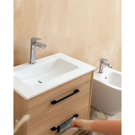 Coppia miscelatori Totem lavabo e bidet cromo (1/4)