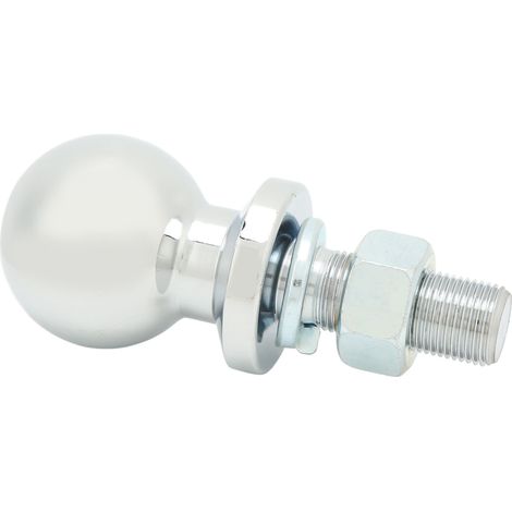 Boule d'attelage en acier au carbone pour remorque, capacité de remorquage 3500 lb, diamètre 50 mm, tige de 50 mm x 3/4 po (1/5)