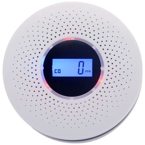 Détecteur de fumée et monoxyde de carbone – Affichage LCD – Alarme sonore et lumineuse – Fonctionne sur piles – Pour maison et camping (1/4)