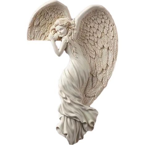 Ange résine vintage décoration porte W300 Y - Ornement suspendu cadre porte, ange décoratif pour porte, figurine accrochée encadrement, lot de 1 pièce. (1/5)
