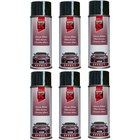 6 bombes de peinture chrome carrosserie voiture Auto K 400ml